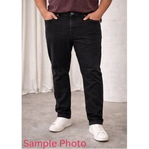 DKNY Bedford Slim Fit Jeans Mens 38x32 Black Stretch Denim